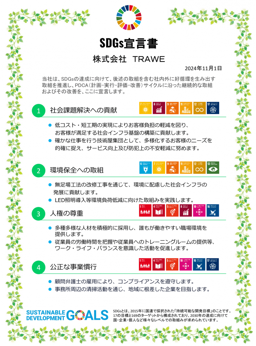 SDGs宣言書